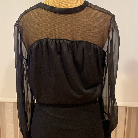 Robert Rodriguez gorgeous top, silk sheer sleeves, very elegant, size S - Picture 9 of 16